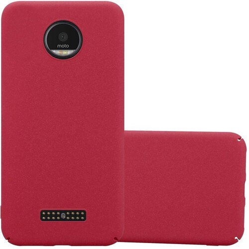 Cadorabo Case, združljiv z Motorolo v Frosty Red - Hard Case za&scaron;čitni pokrov v zmrznjenem videzu proti praskam in udarcem, (20563813) Cene