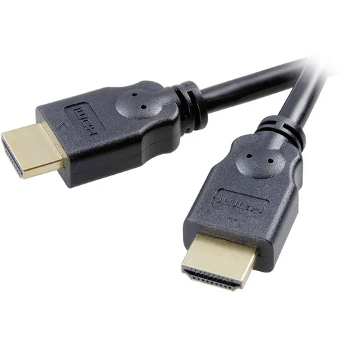 SpeaKa Professional HDMI priključni kabel [1x HDMI-utikač 1x HDMI-utikač] 1.50 m crn