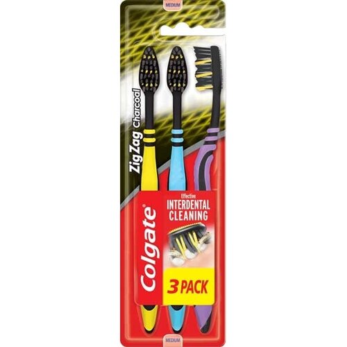 Colgate Zig Zag Charcoal četkica za zube 3kom Cene