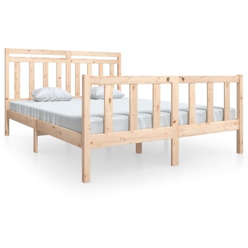  Okvir za krevet od masivnog drva 160 x 200 cm Slike