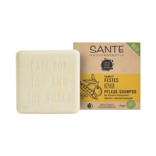 Sante family trdni negovalni šampon z bio olivnim oljem in grahovimi proteini