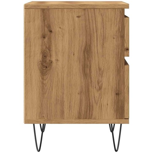 VidaXL Noćni ormarić Artisan hrast 40x35x50 cm izrađeno drvo Slike