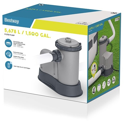 Bestway filter pumpa za bazene 5678 lh (1500 gal) ( 58389 ) Slike