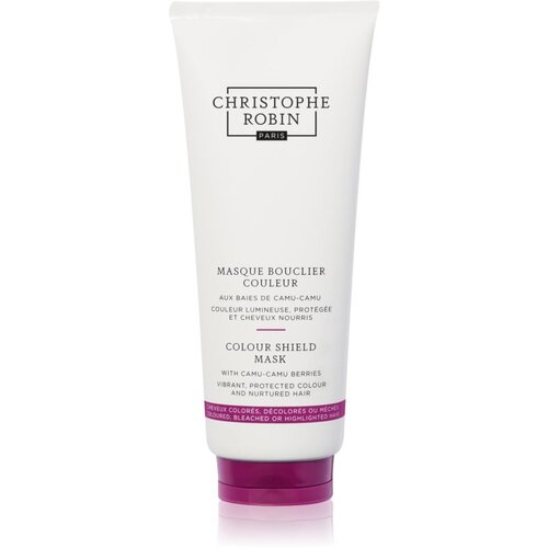 Christophe Robin Color Shield Mask with Camu-Camu Berries hranilna maska za lase za barvane lase in lase s prameni 200 ml Slike
