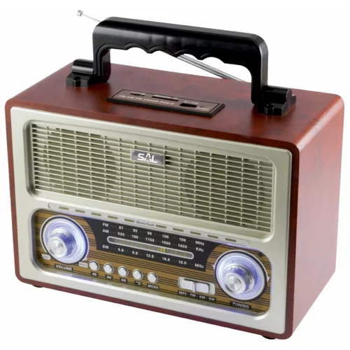 Sal Retro radio + BT bežični zvučnik, 4in1, FM, MP3, AUX - RRT 3B