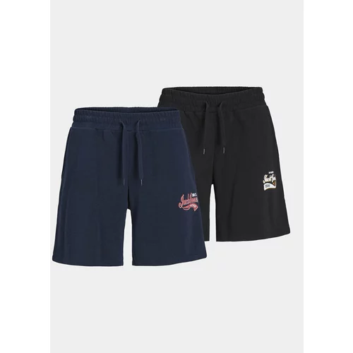Jack & Jones Set 2 parov špotnih kratkih hlač Logo 12257015 Mornarsko modra Comfort Fit