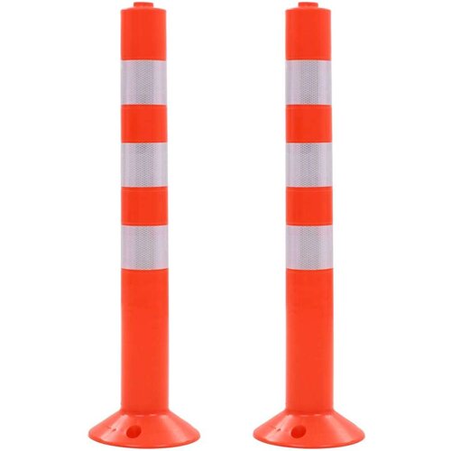 VidaXL cestovni stupovi za kontrolu prometa 2 kom plastični 75 cm Slike