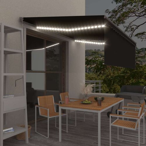  Automatska tenda s roletom i senzorom LED 4 x 3 m antracit Cijene