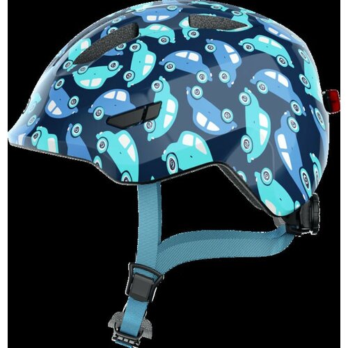 Abus Children's helmet Smiley 3.0 LED Blue car S Cene