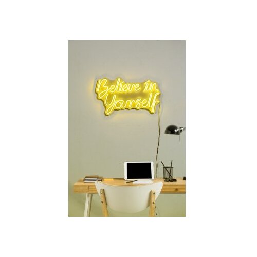 WALLXPERT dekorativna plastična led rasveta believe in yourself yellow Slike