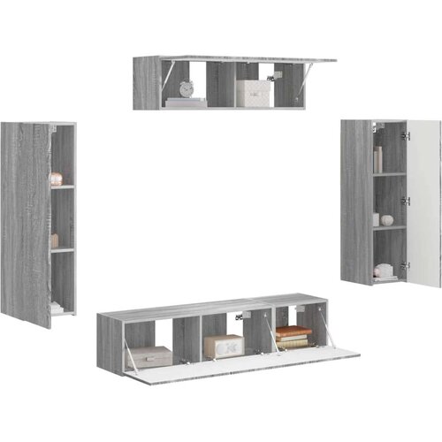 3 TV omarica 5 pcs Siva Sonoma - - Siva - 65.4 - 31 x 29,5 x 100 cm - 2025--Uvoz_2 Slike