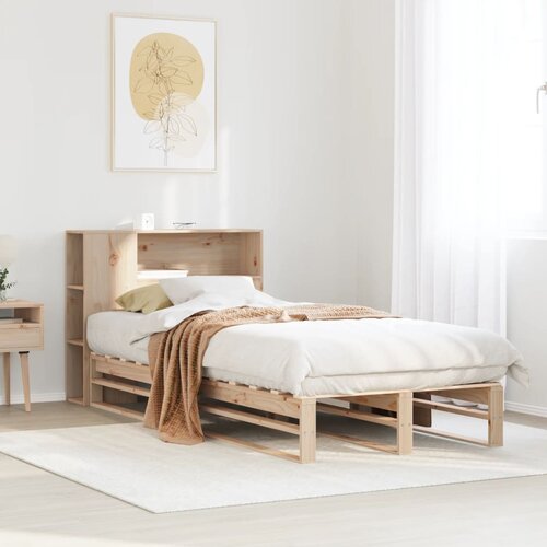 vidaXL Knjižna postelja brez vzmetnice 90x200 cm trden les Cene