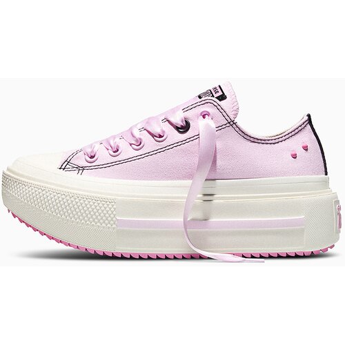 Converse Ženske patike chuck taylor all star lift double stack platform black &amp;amp; pink Slike