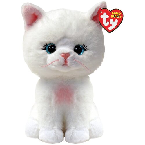Ty Pliš Boos AMELIA - bijela maca, 15cm Cene