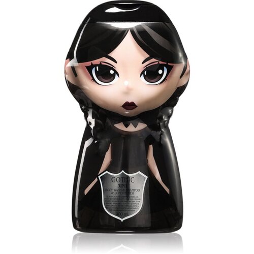 Wednesday Gothic Macabre šampon, regenerator i gel za tuširanje 3 u 1 za djecu Raspberry 400 ml Cijene