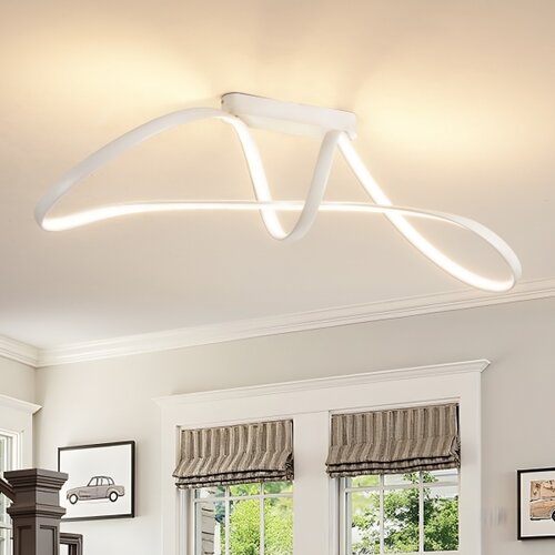 Brilagi led prigu&amp;scaron;iva prislonjen plafonski luster twister LED/60W/230V 3000-6000K bela + daljinski upravljač Slike