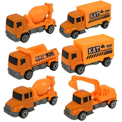 Magic Toys Alloy Car: 6-deln i set gradbenih tovornjakov 8 cm Cene