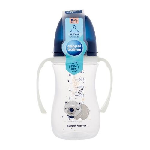 Canpol Sleepy Koala Easy Start Anti-Colic Bottle Blue 3m+ dječja bočica protiv grčeva 240 ml za otroke Cijene