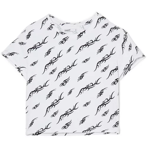 Cropp ženska majica kratkih rukava s printom - Bijela  2285W-00X
