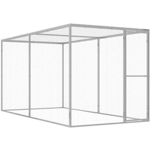 VidaXL Mačja kletka 3x1,5x1,5 m pocinkano jeklo Slike