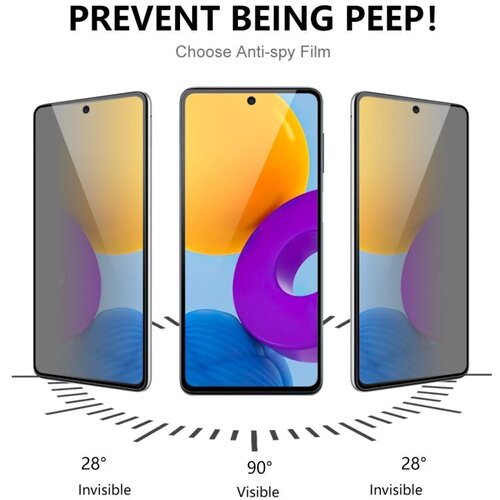 SUNSKY ENKAY Anti-Spy zaščitno steklo za Samsung A52 | Full Glue, črn rob Cene