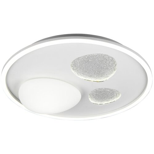  Bela zatemnitvena LED stropna svetilka z daljinskim upravljalnikom Pebble Slike