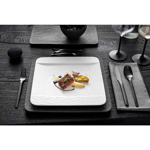 Villeroy &amp;amp; Boch PLITVI KROŽNIK MANUFACTURE ROCK BLANC Fine China Slike