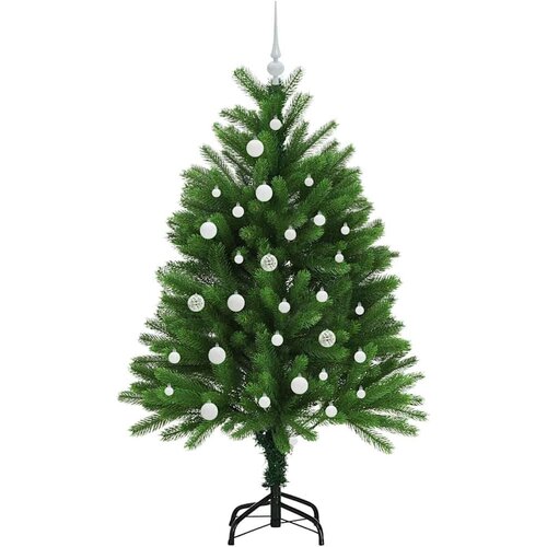 VidaXL Božićno drvce s 150 LED svjetlima s stalakom Zelena 120 cm PE Slike