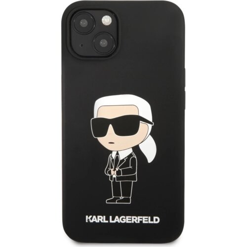 Karl Lagerfeld originalen ovitek KLHCP13MSNIKBCK za iphone 13 6.1 črn silikonska za&amp;scaron;čita - iml nft karls full body Slike