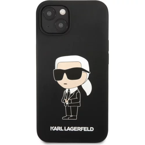 Karl Lagerfeld Originalen ovitek KLHCP13MSNIKBCK za iPhone 13 6.1 črn silikonska zaščita - IML NFT Karls Full Body