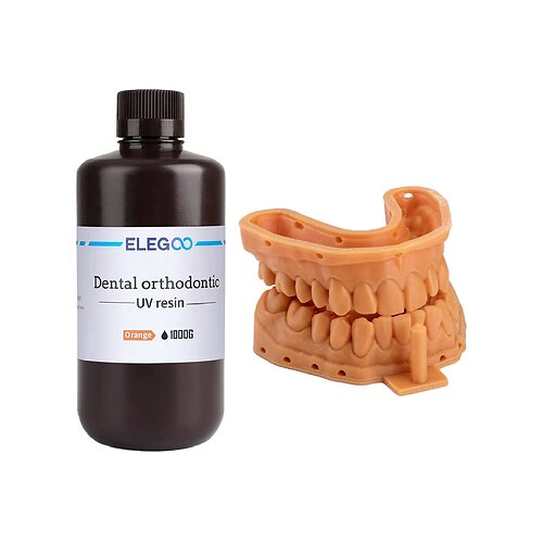 Aldor Elegoo Dental Orthodontic UV Resin 1000g Orange Cene