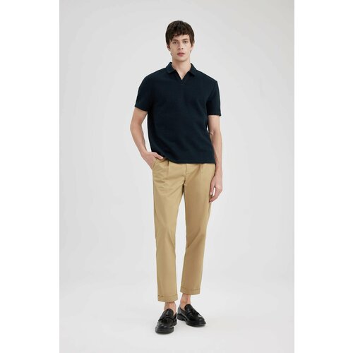 Defacto Tapered Fit Double Hem Twill Trousers Cene