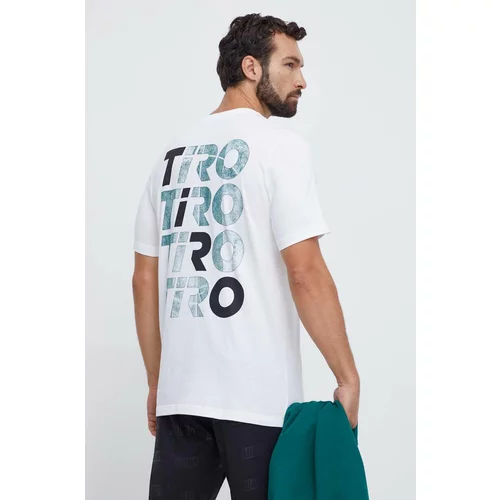 Adidas Pamučna majica za muškarce, boja: bijela, s tiskom