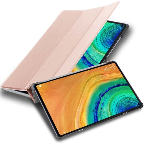 Cadorabo Ohi&scaron;je tablete združljiv s Huawei v pastelnem roza zlatu - ultra tanek za&scaron;čitni pokrov z samodejno budnostjo in stojalo funkcijo, (20615491) Cene