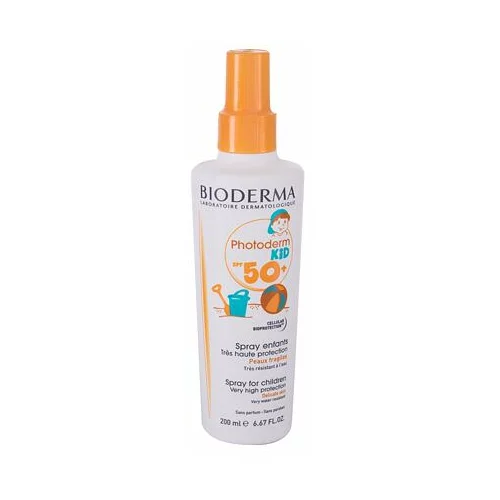 Bioderma photoderm kid spray SPF50+ sprej za sončenje z visoko uv zaščito 200 ml