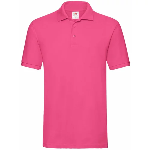 Fruit Of The Loom Men's Pink Premium Polo Shirt Friut of the Loom