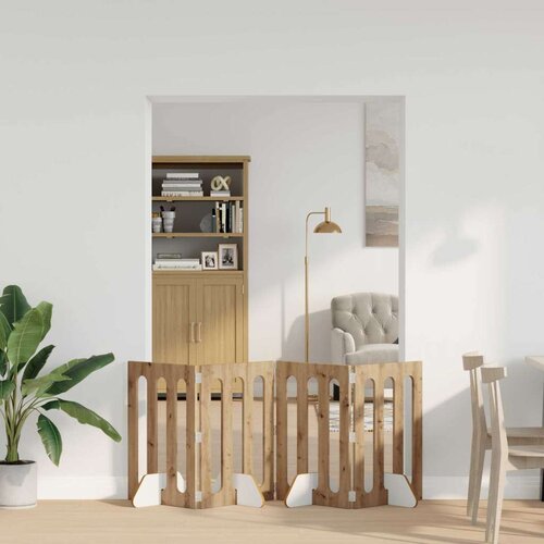  Zložljiva ograda za hišne ljubljenčke 4 pcs Obrtni Hrast, (5000232690) Cene