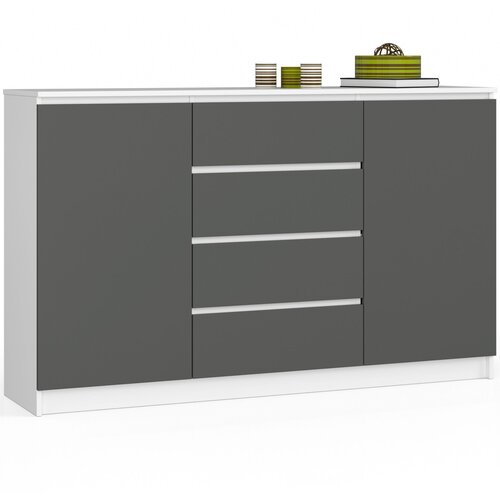 AKORD KOMODA K160 2D 4SZ CLP BELO / SIVO, (21703205) Cene
