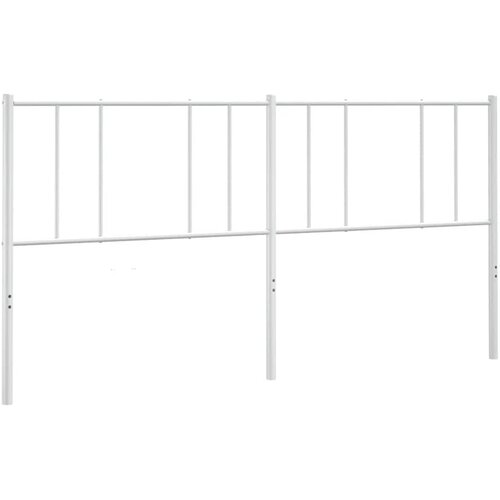  Metalno zamjensko uzglavlje bijelo 180 cm Slike