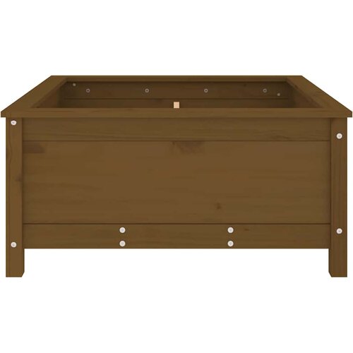  Vrtna sadilica boja meda 82,5 x 82,5 x 39 cm masivna borovina Slike