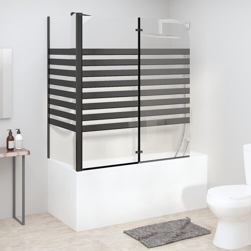 VidaXL Prugasta tu&amp;scaron;-kabina 120 x 68 x 130 cm od kaljenoga stakla Slike