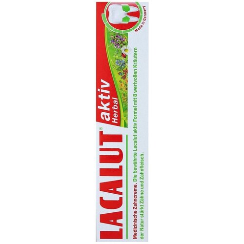 Lacalut Aktiv Herbal pasta za jačanje zuba i desni 75 ml Slike