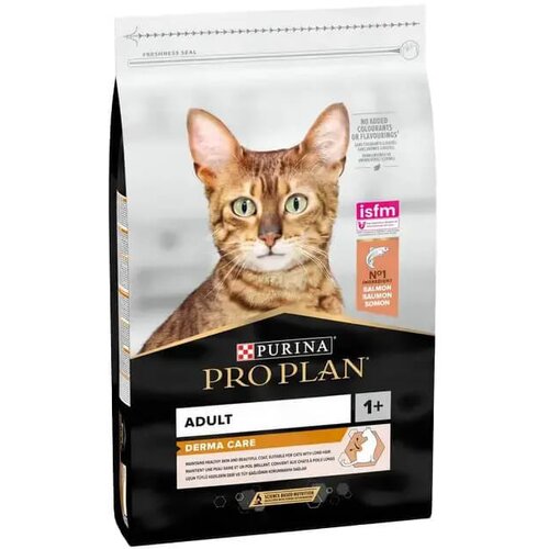 Purina PRO PLAN Derma Care Adult Salmon - hrana sa lososom za odrasle mačke za zdravu kožu i dlaku (400g, 10kg) 400g Slike
