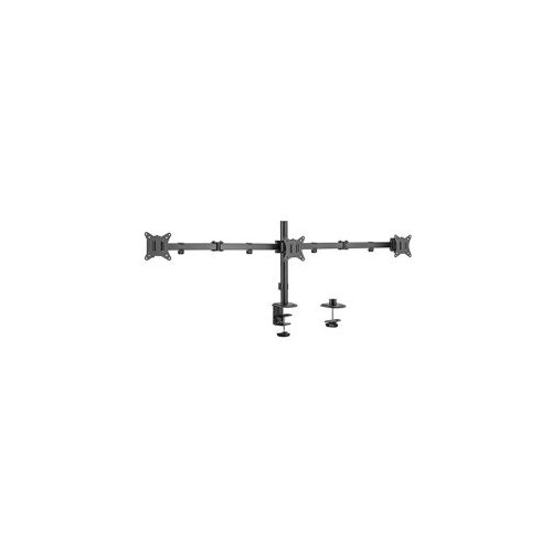  NOSAČ ZA TRI MONITORA GEMBIRD MA-D3-01, montaža na stol, (rotate, tilt, swivel), 17&rdquo;-27&rdquo;, up to 7 kg Cijene