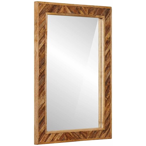  Ogledalo Zidne s ogledalom Smeđa 70 x 50 x 3 cm Stakl Cijene