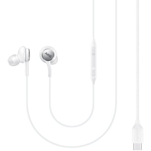 Samsung EO-IC100BW AKG stereo slu&amp;scaron;alke USB-C bele Slike