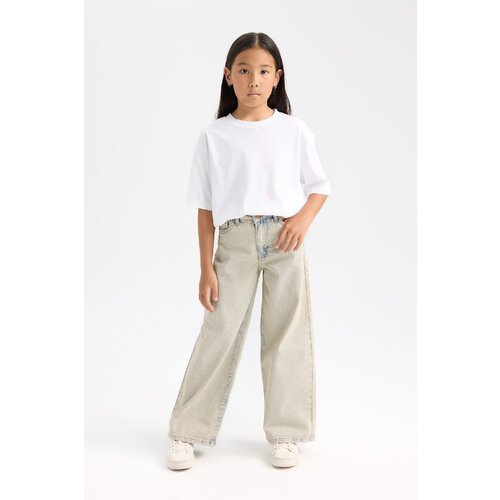 Defacto Girl's Wide Leg Wide Leg Pocket Trousers Slike