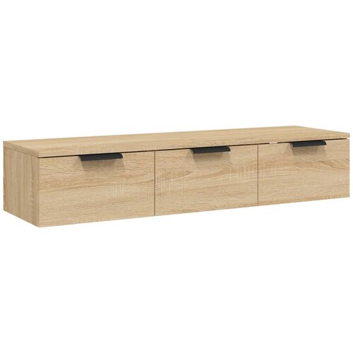 Maison Chic Stenska omarica - Zidna omarica sonoma hrast 102x30x20 cm inženirski les iu45, (22063287) Slike