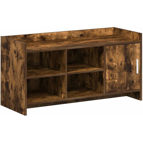 VidaXL Ormar za cipele s pohranom Dimljeni hrast 100 x 39,5 x 51 cm Slike