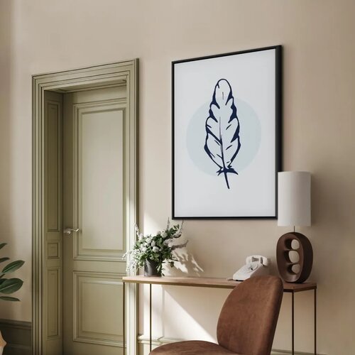  Slika - Blue Feather (1 Part) Vertical 80x120 Cijene